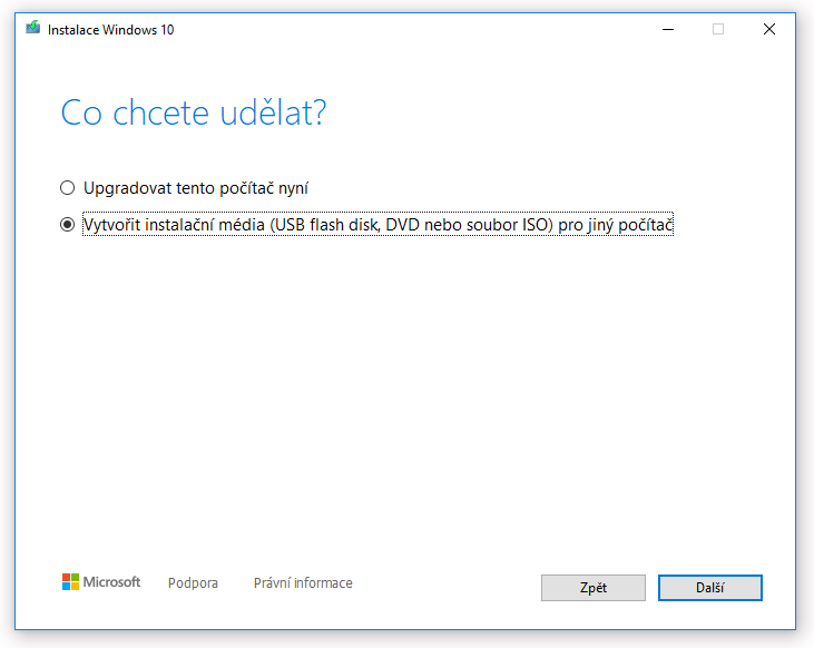 Upgrade nebo čistá instalace Windows 10